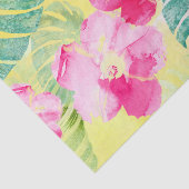 熱帯パーム離れとハイビスカスの花 薄葉紙 (詳細)