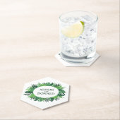 熱帯パーム離れの夏のジャングル名 ペーパーコースター (インサイチュ)