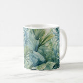 熱帯パーム離れ植物 コーヒーマグカップ (正面右)
