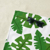 熱帯パーム離れ海沿岸パターン ビーチタオル (インサイチュ)