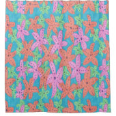 熱帯ヒトデのシャワー・カーテン シャワーカーテン (正面)