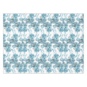 熱帯ヒトデは珊瑚の青く白い銀を殻から取り出します テーブルクロス (正面(横))