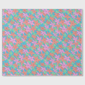 熱帯ヒトデ模様 ラッピングペーパー (フラット)