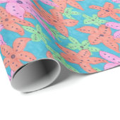 熱帯ヒトデ模様 ラッピングペーパー (ロールコーナー)