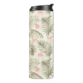 熱帯ヒビスカスヤシの木のパターン タンブラー (回転左)