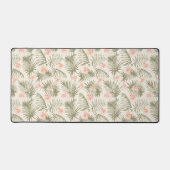 熱帯ヒビスカスヤシの木のパターン デスクマット (正面)