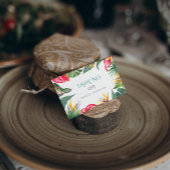 熱帯ビブカラフル花フレーム エンクロージャーカード