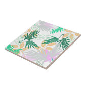 熱帯ビブ葉ス植物 タイル (側面)