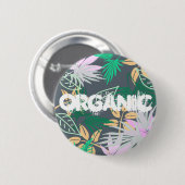 熱帯ビブ葉ス植物 缶バッジ (正面&裏面)