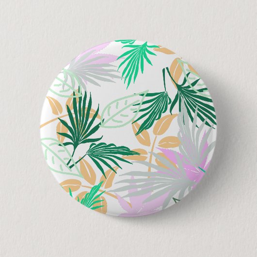 熱帯ビブ葉ス植物 缶バッジ (正面)