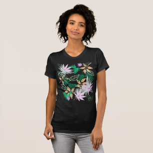 熱帯ビブ葉ス植物 Tシャツ