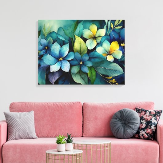 熱帯ビブ キャンバスプリント (インサイチュ (リビング))