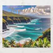 熱帯ビブ スパークリングワインラベル (シングルラベル)