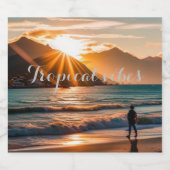 熱帯ビブ リキュールボトルラベル (シングルラベル)