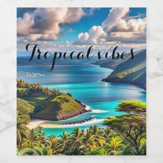 熱帯ビブ ワインラベル (シングルラベル)