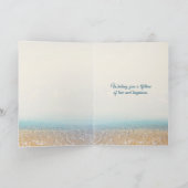 熱帯ビーチおめでとう カード (内部)