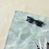 熱帯ビーチとサンディ・パイナップル |カスタム ビーチタオル (インサイチュ)