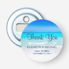 熱帯ビーチとターコイズ結婚海感謝してい 栓抜き