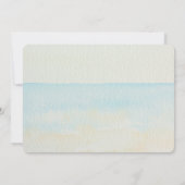 熱帯ビーチとヒトデとコンチのベビーシャワー 招待状 (裏面)