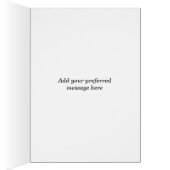 熱帯ビーチによって折られるカード結婚式招待状 (内側 (右))