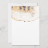 熱帯ビーチのエキゾチックなシュロの葉のベビーシャワー 招待状 (裏面)