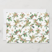 熱帯ビーチのクリスマスヒトデの写真 シーズンカード (裏面)