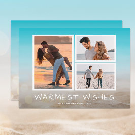 熱帯ビーチのクリスマス数々の写真 シーズンカード