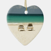 熱帯ビーチのドミニカ共和国 セラミックオーナメント (右)