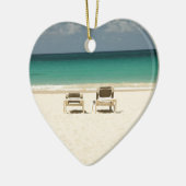 熱帯ビーチのドミニカ共和国 セラミックオーナメント (左)