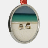 熱帯ビーチのドミニカ共和国 メタルオーナメント (右)