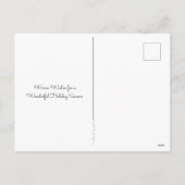 熱帯ビーチのハワイのクリスマスのデッキやし シーズンポストカード (裏面)