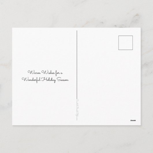 熱帯ビーチのハワイのクリスマスのデッキやし シーズンポストカード (裏面)