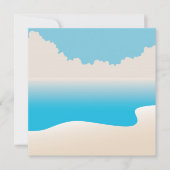 熱帯ビーチのパーティー5x5のベビーシャワーの招待状 招待状 (正面)