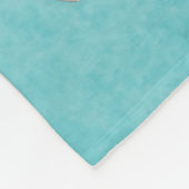 熱帯ビーチのヒトデの海のターコイズの水彩画 フリースブランケット (角)