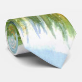 熱帯ビーチのヤシの木で晴れた日 ネクタイ (ロール)