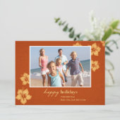 熱帯ビーチの休日の写真カード シーズンカード (スタンド正面)