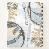 熱帯ビーチの個人料理レシピ帳 ノートブック (裏面)