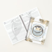 熱帯ビーチの個人料理レシピ帳 ノートブック (内部)