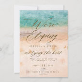 熱帯ビーチの夏の駆け落ちの招待 招待状 (正面)