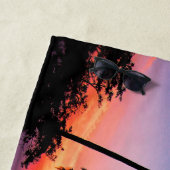 熱帯ビーチの景色の日没 ビーチタオル (インサイチュ)