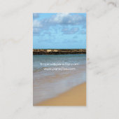熱帯ビーチの楽園の名刺 名刺 (裏面)