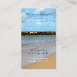 熱帯ビーチの楽園の名刺 名刺