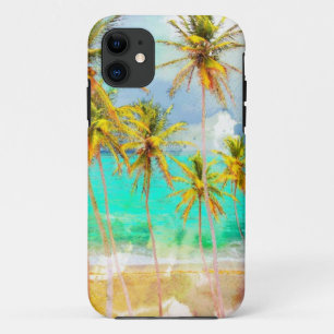熱帯ビーチの海のカスタムなiPhoneの場合 iPhone 11 ケース