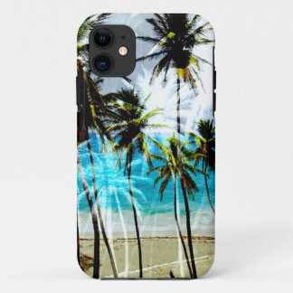 熱帯ビーチの海のカスタムなiPhoneの場合 iPhone 11 ケース
