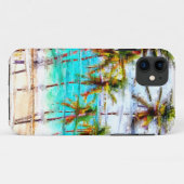 熱帯ビーチの海のカスタムなiPhoneの場合 Case-Mate iPhoneケース (裏面(横))