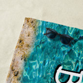 熱帯ビーチの海水眺め ビーチタオル (インサイチュ)