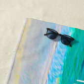 熱帯ビーチの生活は傘の方がより良いビーチ ビーチタオル (インサイチュ)