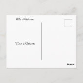 熱帯ビーチの目的地の新しい住所 ポストカード (裏面)