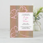 熱帯ビーチの目的地の結婚式の招待状 招待状 (スタンド正面)