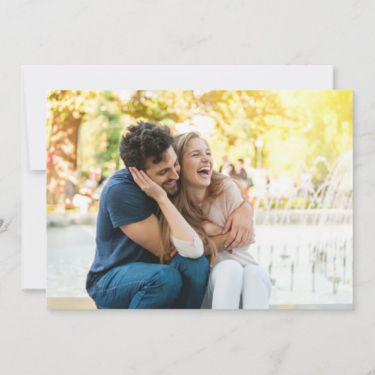 熱帯ビーチの目的地の結婚式の日付を保存 セーブザデート (裏面)